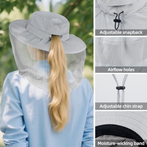 Mosquito Net Hat (7 1/8 / Grey)