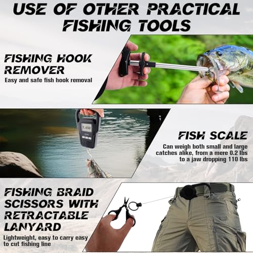 10 Pcs Fishing Tool Kit (Black)