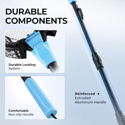 Triangle Fishing Net with Non (44" Full - Floating Net (Telescopic Pole))