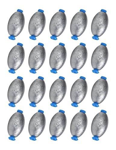 Egg Sinkers Fishing Weights Oval Shaped Fishing Sinkers Lead Fishing Sinker for Saltwater Fishing