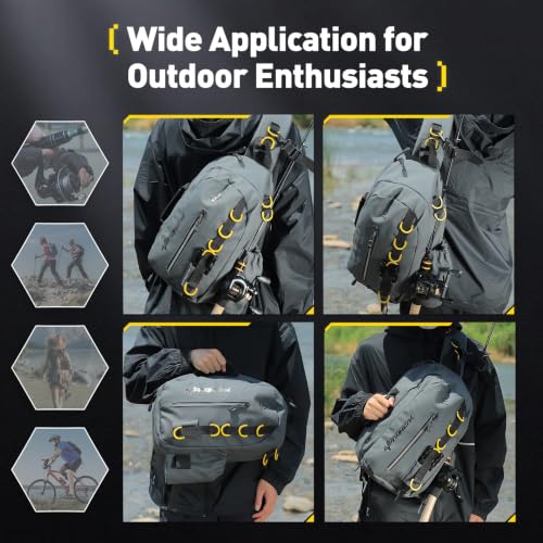 Small Fishing Bag with Rod Strap (Graphite)