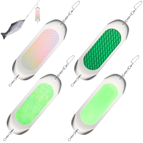 4Pcs Kokanee Dodger Fishing Flashers