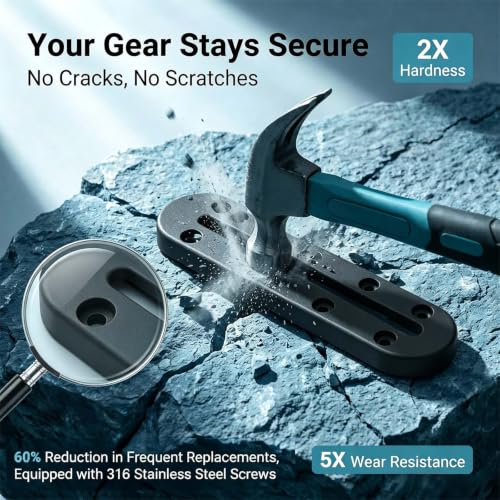Kayak Track Low Profile Kayak Rail Mount (7 Inch，4 Pcs)