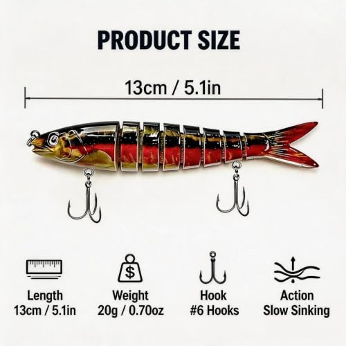 Multi Jointed Swimbait Hard Lure