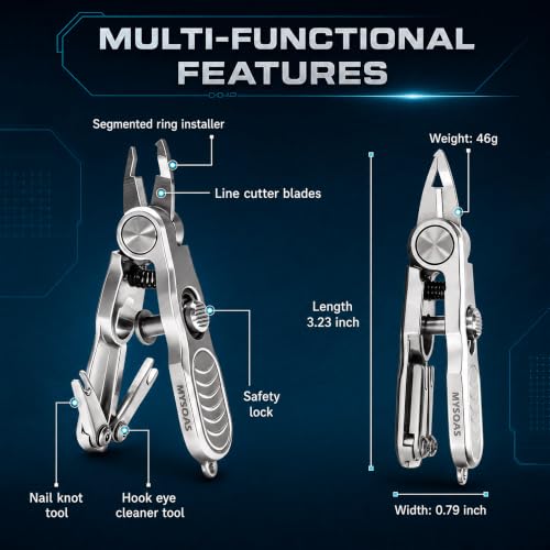 4-in-1 Fishing Line Cutter with Retractor Zinger and Ring Installer (4-in-1)