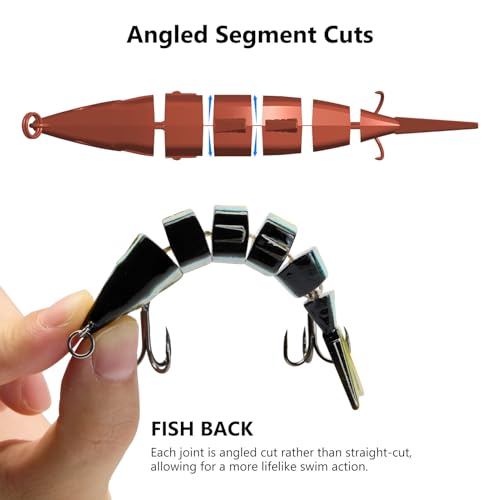 Bone Multi Jointed Swimbait 3 (3-Pack, Collection E / 3.7in/0.66oz)
