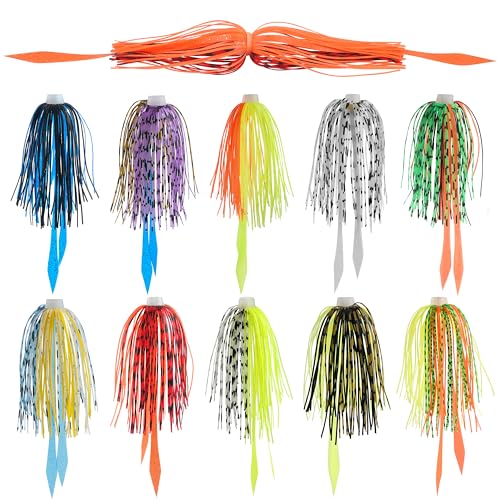 Silicone Jig Skirts Replacement 10 (10pcs)