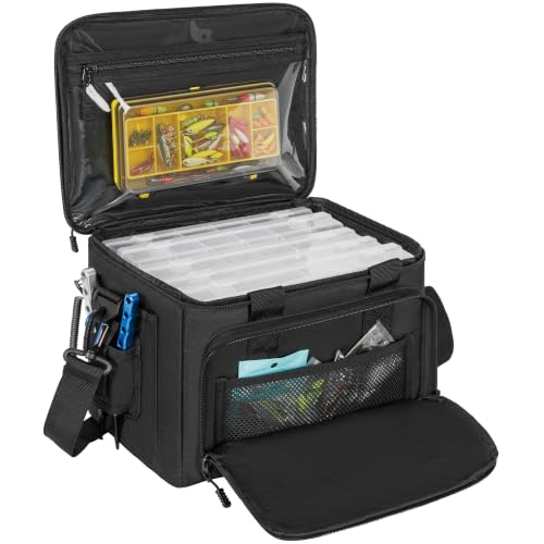 Fishing Tackle Bag Empty (Black / Bag Only)