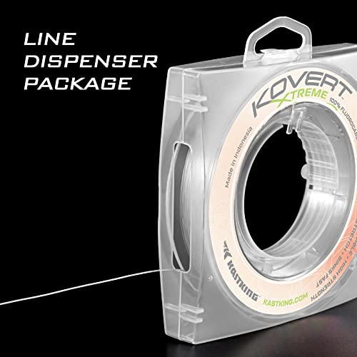 Kovert 100% Fluorocarbon Fishing Line (Kovert Xtreme (Thin & Strong) / 40LB-50Yds (Clear))