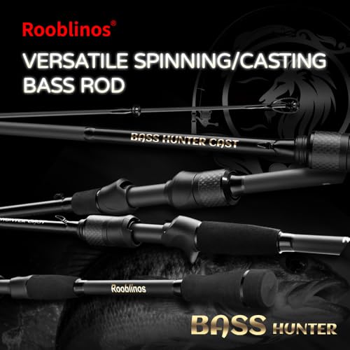 ROOBLINOS BASS Hunter 6.9ft Baitcasting Rod (Spinning 6.9ft)
