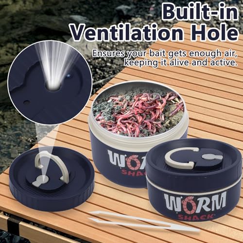 2Pcs Live Bait Storage