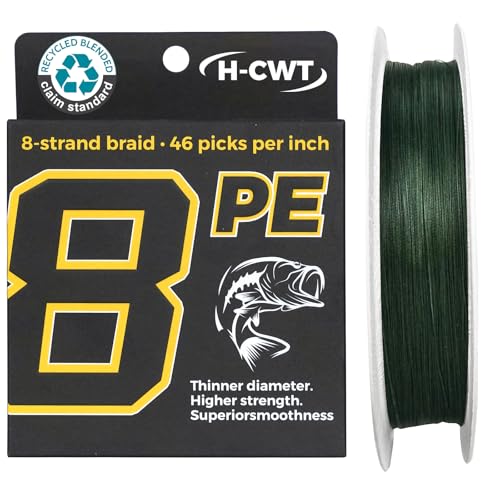 Braided Fishing Line 8 (X8-Moss Green / 20LB(300 Yds))
