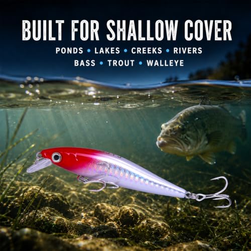 Floating Minnow Fishing Lure (B2-1PCS/0.3OZ-3.35")