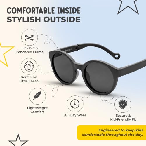 Kids Polarized Sunglasses for Boys & Girls