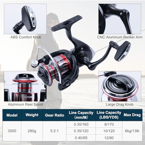 2 Pack Fishing Rod and Reel Combo with Carrier Bag
