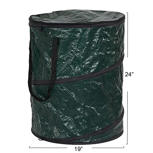 Pop‑Up Hamper and Camping Trash Can with Zippered Top and Collapsible Portable Design (30 Gallon)