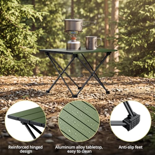 Small Folding Camping Table (Green)