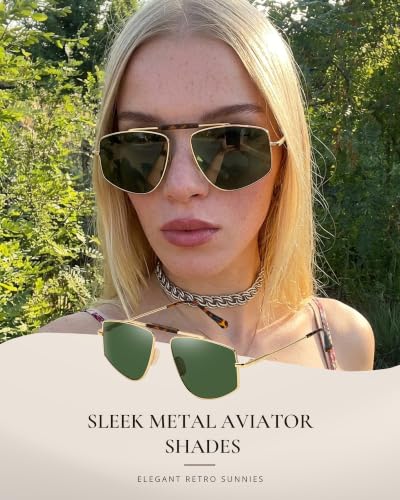 Tangle Free Polarized Aviator Sunglasses for Women