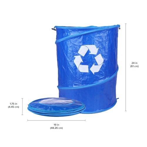 Pop Up Lightweight Trash & Recycle Can (Trash & Recycle Can Set - 29.5 Gallon / Large)