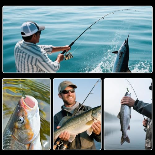 Fishing Hooks 50Pcs Long Shank for Saltwater Fishing