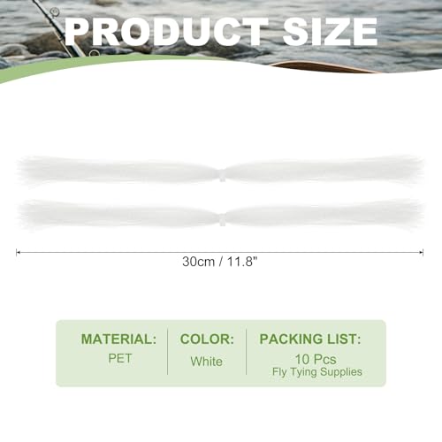 Crystal Flash Fly Fishing Line (White)