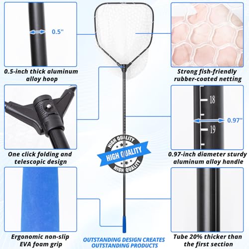 Foldable Long Fishing Net