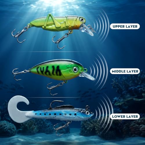 121Pcs Fishing Lures Kit