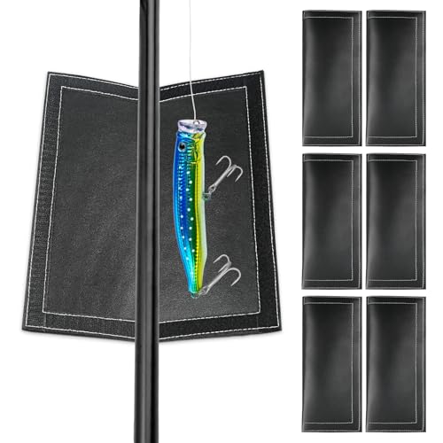 6 Pack Fishing Lure Wraps (L, 4.5 * 10.6IN for 6.5-9in Lures)