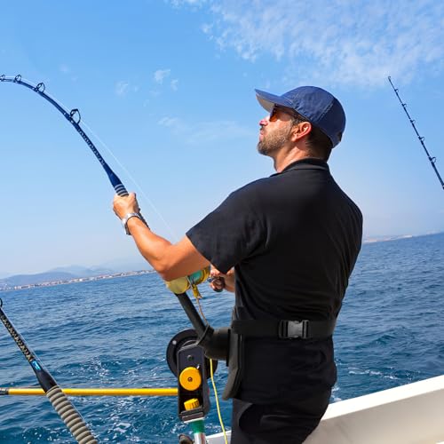 360°Adjustable Padded Fishing Fighting Belt Offshore Tackle Boat Fishing Rod Holder
