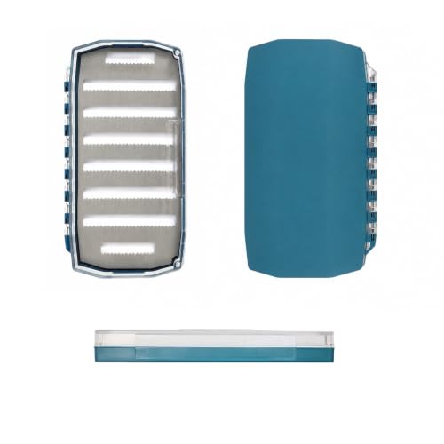 Deep Clear Fly Fishing Box Magnetic Closure Fly Tackle Organizer (G040A-7.16 × 3.63 × 0.9 inch)