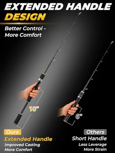 Fishing Rod Telescopic & 4 PCS Portable Fishing Pole