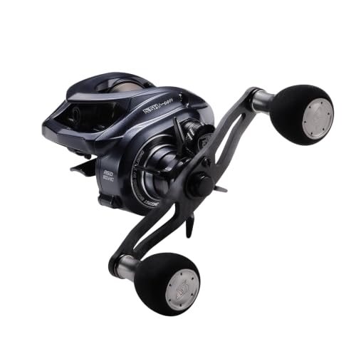 ASHMOON Long Casting Baitcaster Reel 12+1BB Alloy Fishing Reel (8.1:1-LEFT / Rubber Handle)