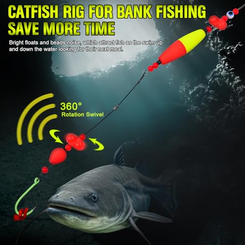 Catfish Rig Fishing Rigs (B-Mixed pack of 5 pcs / 10/0 Hook)