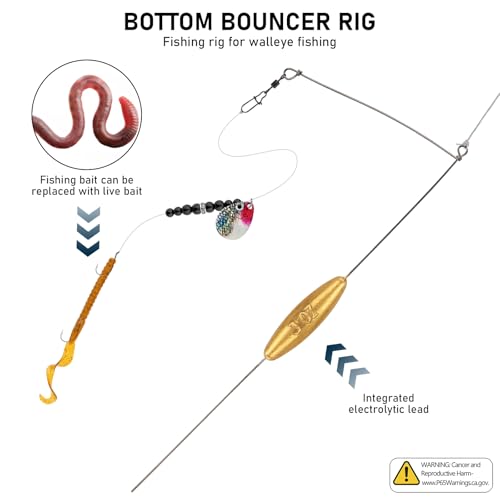 5 Pack Bottom Bouncer for Walleye Rigs Trolling Fishing Weight