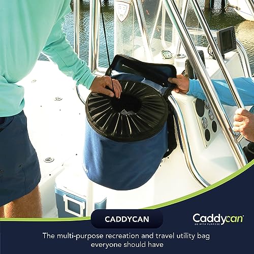 Portable Trash Can for Boating (Black / Large)