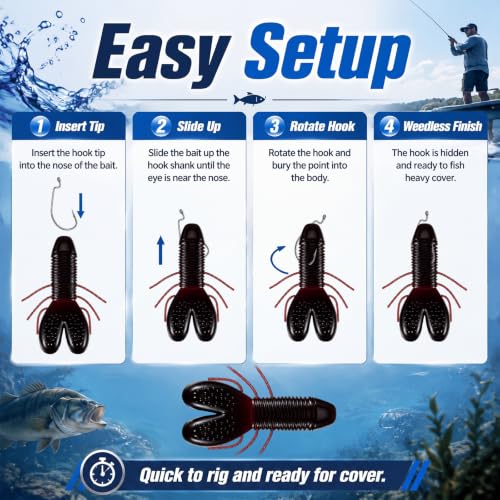 10 Pcs Fishing Lure (Black Bass)