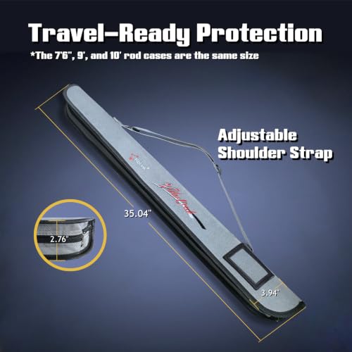 Fly Fishing Rod 4 Piece Travel Fly Rod with Fishing Case