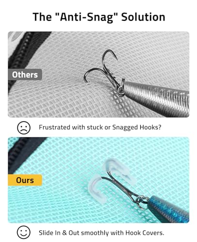 6 Pocket PVC Mesh Fishing Lure Bag