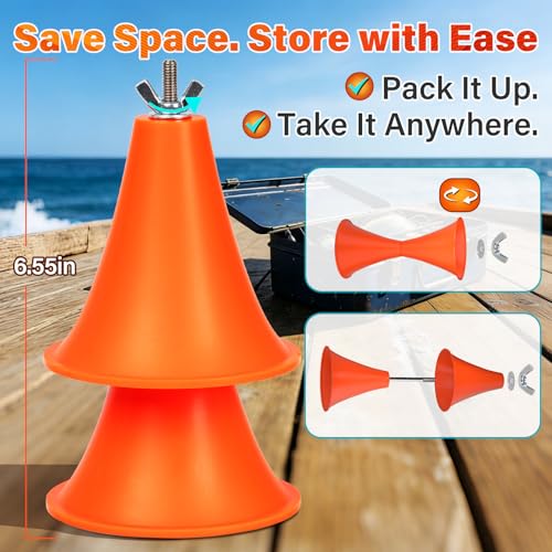 Power Drill Fishing Line Stripper & Spooler Tool (Orange)