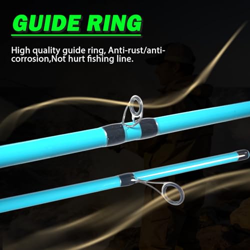 7’ Spinning Fishing Rod with 2 Tips (A-JHLSZB-7'0")