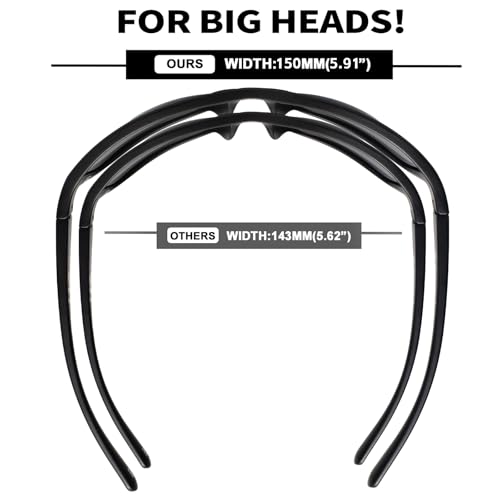 XL Z87 Sports Sunglasses for Big Heads Men 8700