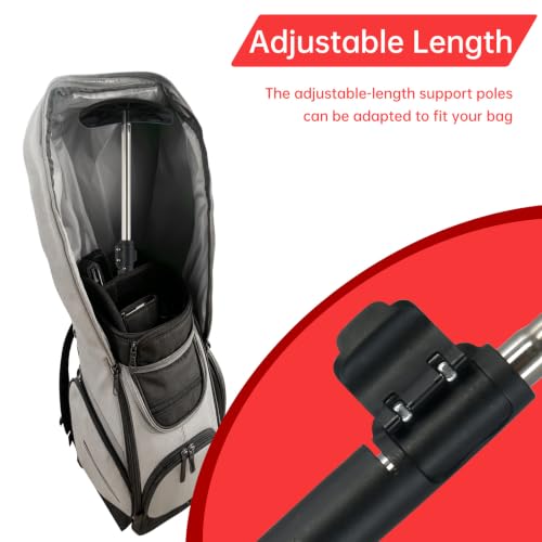 Adjustable Golf Bag Support Pole 31" (Red)