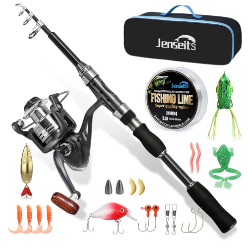 6Ft Telescopic Spinning Fishing Rod and Reel Combo (6FT-Full Kit)