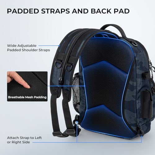 BaitSpace Fishing Sling Bag (Blue Camo / Large)