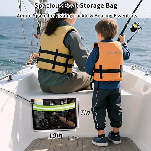 Waterproof & Breathable Marine Storage Bag with Hook and Loop Closure (Fluorescent Green)