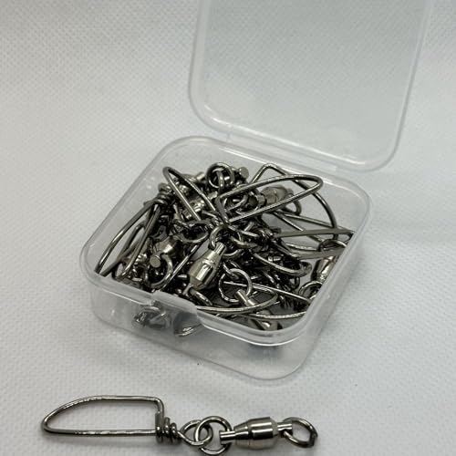 Ball Bearing Swivels with Coastlock Snap Fishing Swivel Made in Japan (#5 (220lb) 15pcs)