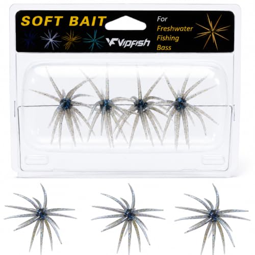 Urchin Baits for Bass Fishing (Smoke Silver Shad)