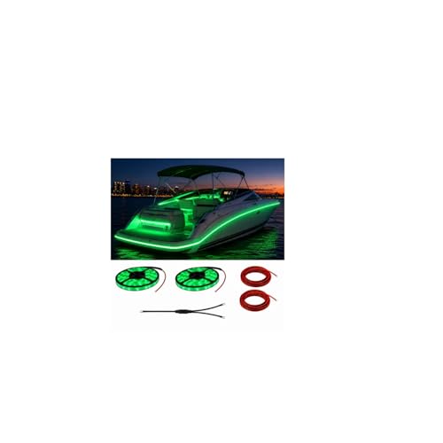 12V Green Boat LED Strip Lights
