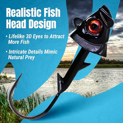 Tungsten Fish Head Jig Heads