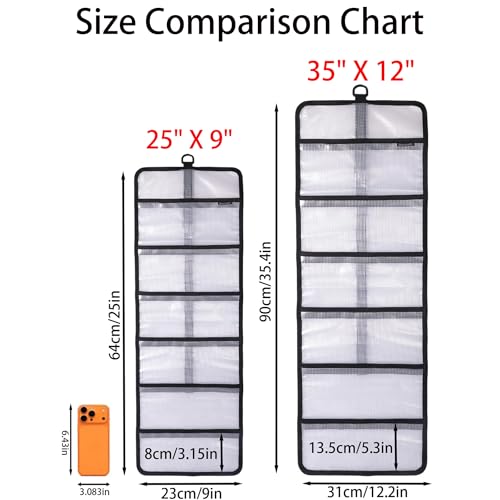 Roll Up Fishing Lure Wraps Set (Clear 2-pack / 25" X 9")
